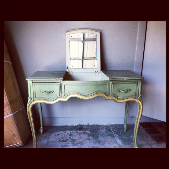 Shabby Chic Vanity Goes Rock and Roll